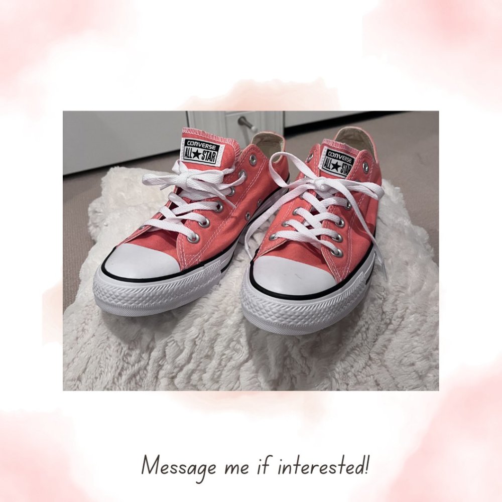 NEVER WORN! All Star Converse Pink size 10